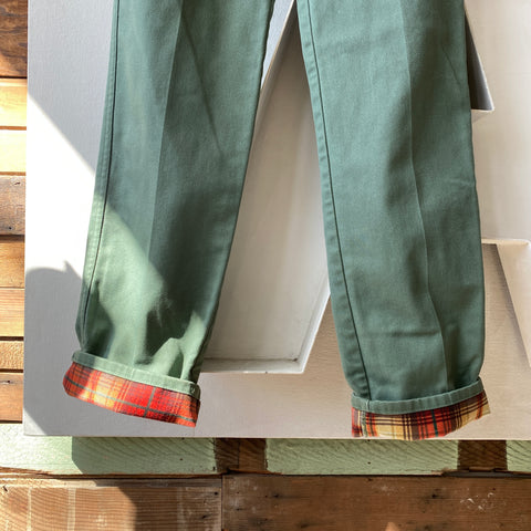 70's Flannel Lined Pants - 30” x 34”