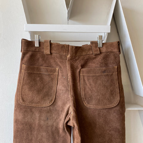 70's Leather Pants - 32” x 32”