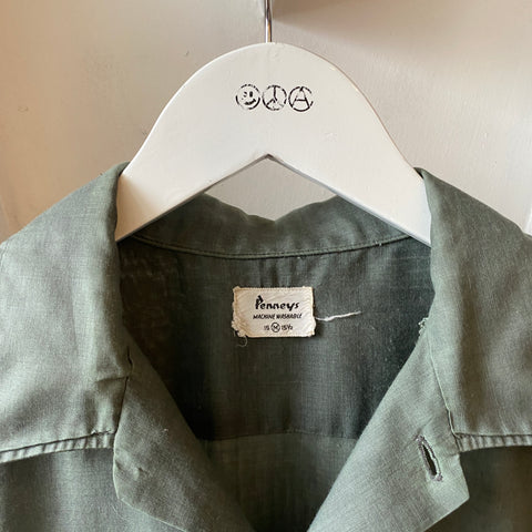 60's Penney’s Button Up Shirt - Medium
