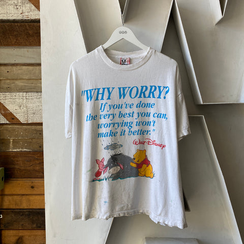 90's Why Worry? Tee - Large