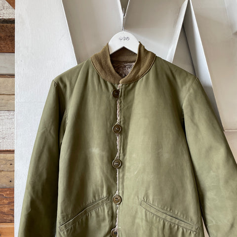 WWII Field, Pile O.D. Liner Jacket - Small