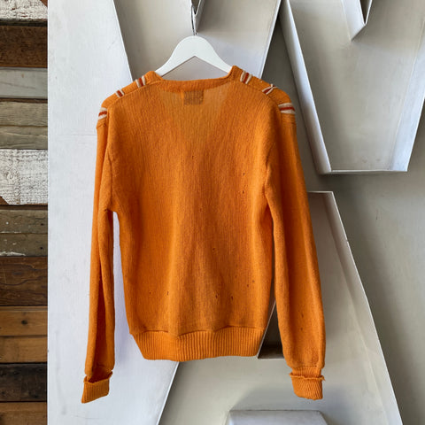 60’s Patterned Mohair Cardigan - Medium