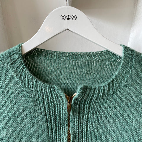 60’s Wool Zip Sweater - Medium