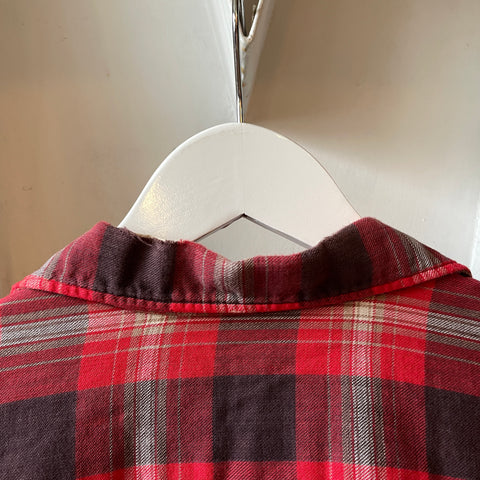 60’s Plaid Loop Collar - Medium