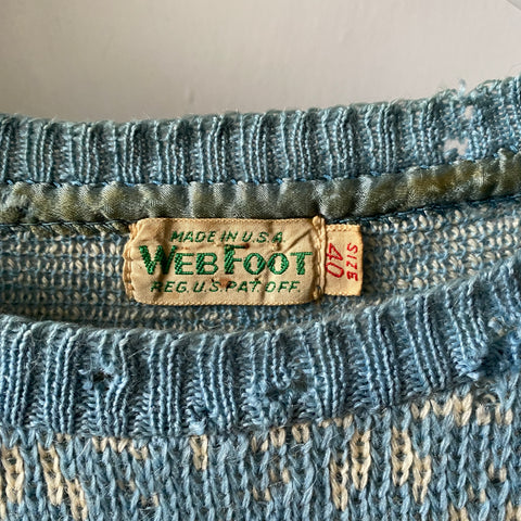 40's Novelty Sweater - Medium