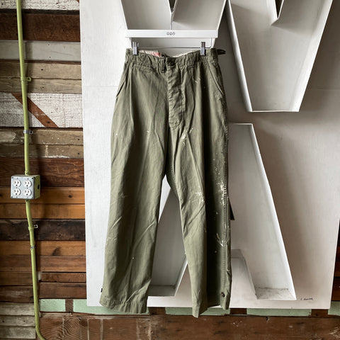 WW2 M-43 Cotton OD Field Trousers - 30” x 29”