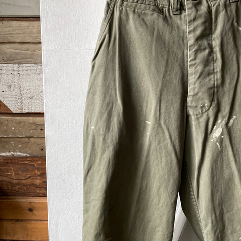 WW2 M-43 Cotton OD Field Trousers - 30” x 29”