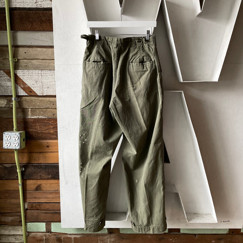 WW2 M-43 Cotton OD Field Trousers - 30” x 29”