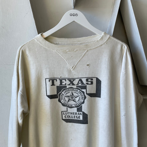 50’s Single V Texas Lutheran College Sweatshirt - Medium