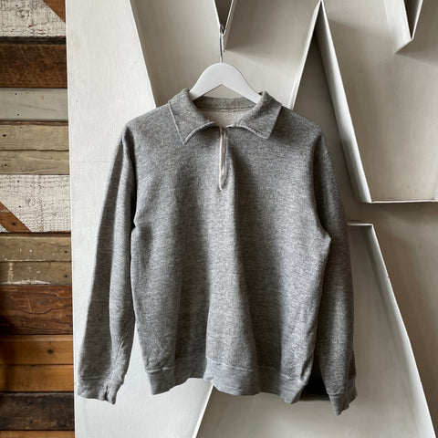 60’s Heather Zip Sweat - XL