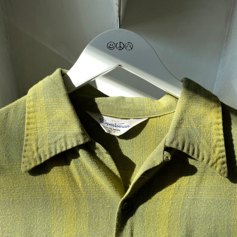 60’s Sportsman Plaid Loop Collar - Large