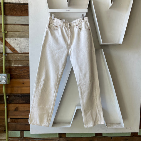 90’s White Levi’s 501 - 30” x 29”