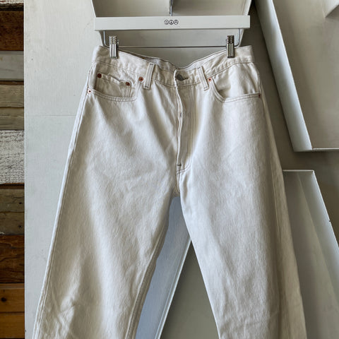 90’s White Levi’s 501 - 30” x 29”