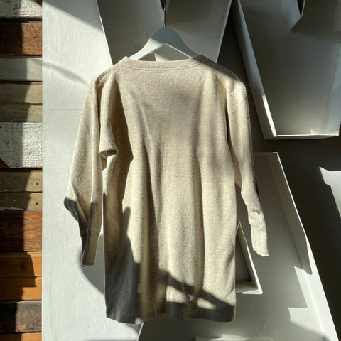 60’s Wool Knit Long Sleeve Tee - Medium