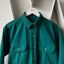 80's Green Button up - Large