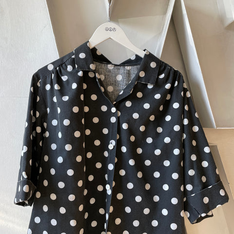 90’s Polka Dot Button Up - XL