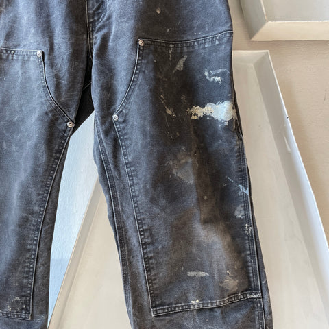 90’s Thrashed Cropped Carhartt Dungarees - 33” x 23”