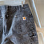 90’s Thrashed Cropped Carhartt Dungarees - 33” x 23”