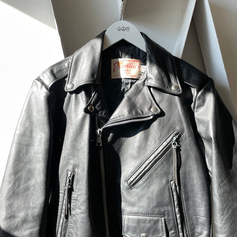 80’s Leather Moto Jacket - Medium
