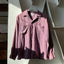 60’s Gingham Loop Collar Shirt - Medium