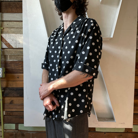 90’s Polka Dot Button Up - XL