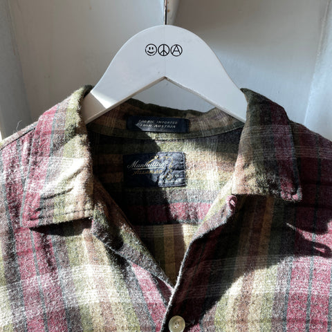 70’s Manhattan Flannel Loop Collar - Medium