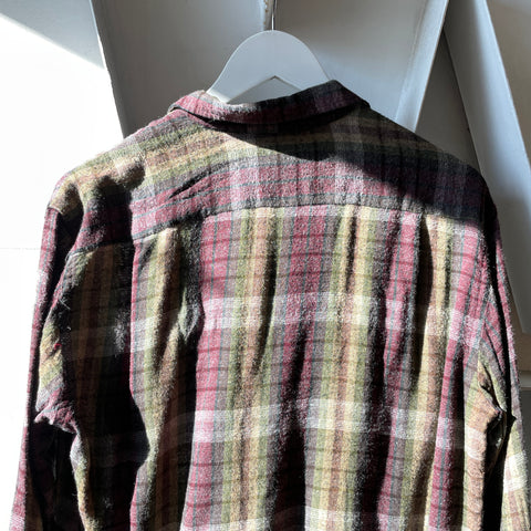 70’s Manhattan Flannel Loop Collar - Medium