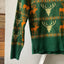 30's Wool Novelty Sweater - Medium