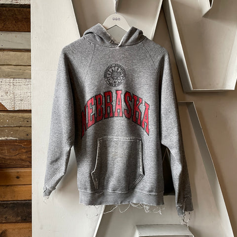 80’s Thrashed Nebraska Gusset Hoodie - XL