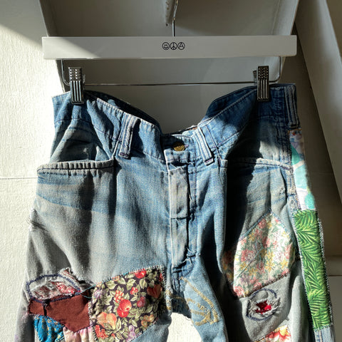 70’s Lee Patchwork Denim - 31” x 28”