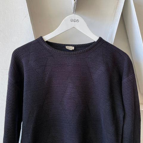 60’s Diamond Pattern Sweater - Large