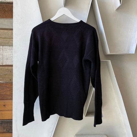60’s Diamond Pattern Sweater - Large
