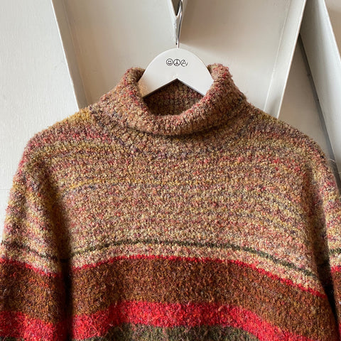 80's Soft Striped Sweater - Medium