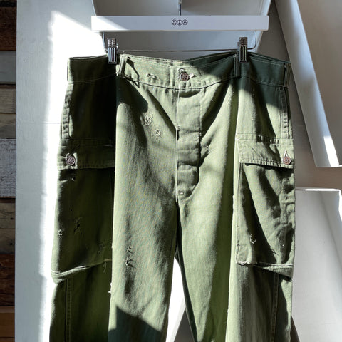 WW2 HBT Utility Cargo Pants - 36” x 29”