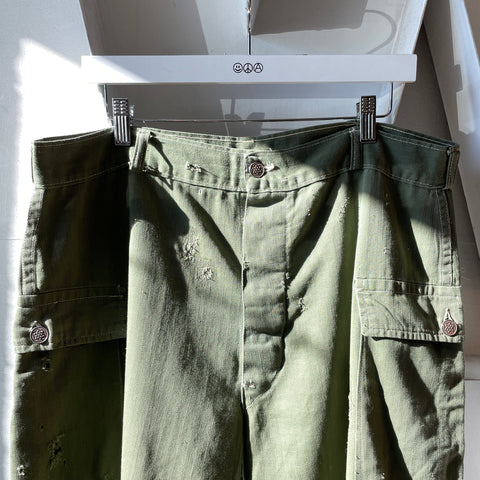 WW2 HBT Utility Cargo Pants - 36” x 29”