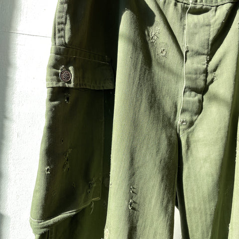 WW2 HBT Utility Cargo Pants - 36” x 29”