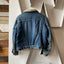 70’s Silver Spur Sherpa Denim Jacket - Large