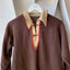 60’s Pointed Collar Knit Pullover - Medium