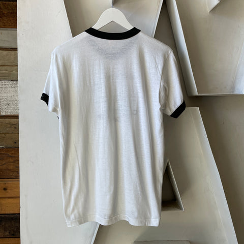 70’s Black Hills Fuzzy Buffalo Ringer Tee - Medium