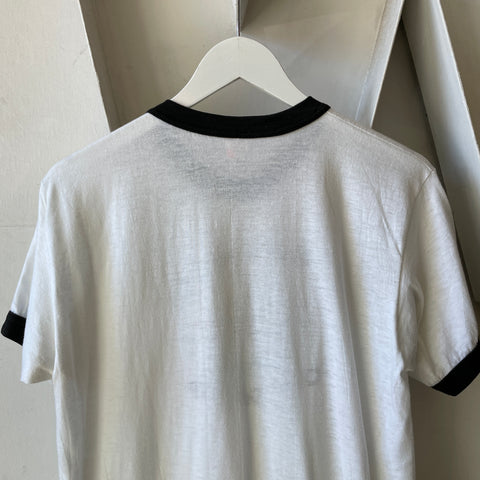 70’s Black Hills Fuzzy Buffalo Ringer Tee - Medium