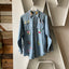 70's Embroidered Chambray - Large