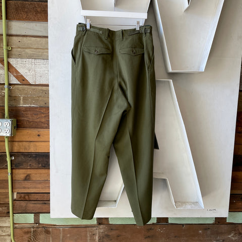 50’s Wool Officers Trousers - 32” x 30”