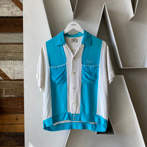 60's Carl’s Rayon Bowler - Medium