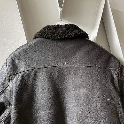 80's LL Bean G-1 Shearling Jacket - Large
