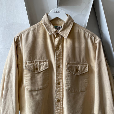 60’s Thrashed Heavy Cotton Work Shirt - Large
