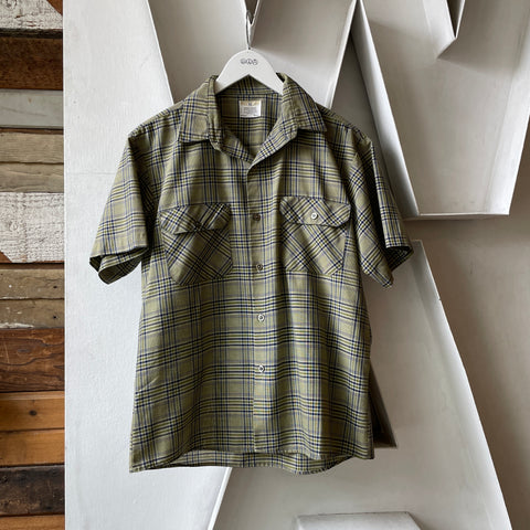 60’s Penney’s Plaid Button Up - Medium