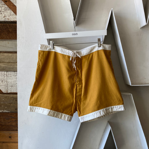 60's Mustard Trunks - 35” x 3.5”