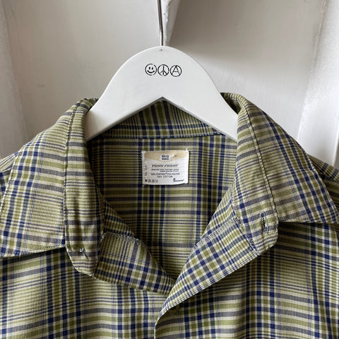 60’s Penney’s Plaid Button Up - Medium