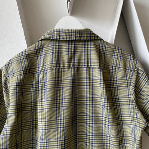 60’s Penney’s Plaid Button Up - Medium