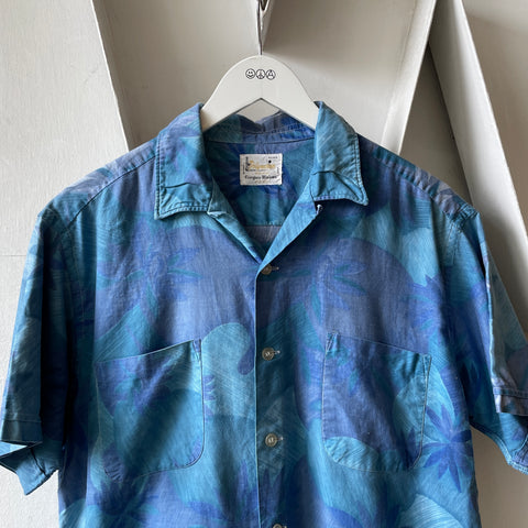 60’s Polynesian Japan Floral Loop Collar - Medium